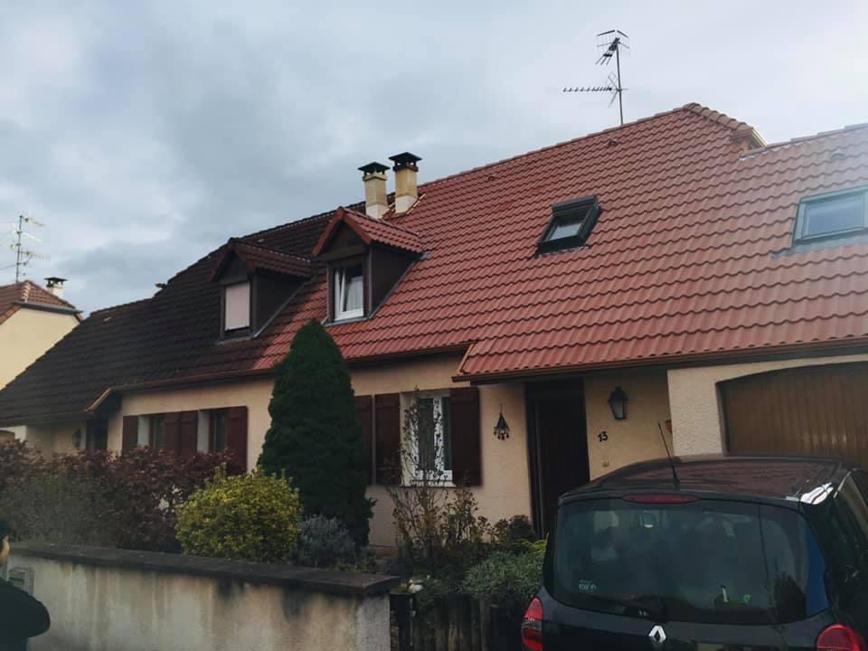 Après nettoyage toiture