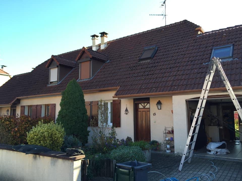 Avant nettoyage toiture
